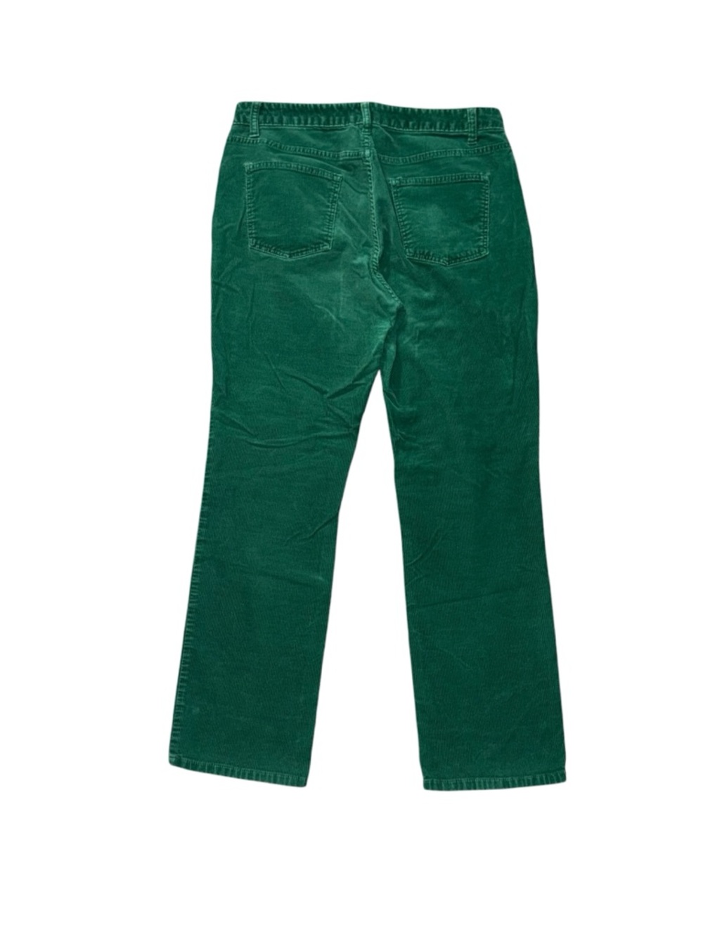 Talbots Heritage Corduroy Pants Green Petite 12P Straight Stretch Women - Picture 2 of 11